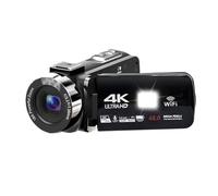 SHEHUALI Caméra vidéo, Caméra numérique 4K 48 MP 60 FPS Zoom Automatique 16X Caméscope Nouvelle caméra vidéo d'enregistrement Caméra DV Haute définition Portable(0GB,Standard)
