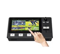 SHEHUALI Commutateur Vidéo, Mélangeur vidéo Multi-caméra L2 Plus, commutateur avec écran Tactile 5. Pouces hroma USB3.0 for la Diffusion en Direct