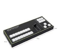 SHEHUALI Commutateur Vidéo, Vmix Mini Panneau de Commande Commutation MIDI2.0 Tableau d'enregistrement vidéo Interface Type C for OBS Nouveaux médias en Direct(Switcher Panel ATEM)
