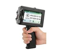 SHEHUALI Imprimante à Main, Imprimante d'étiquettes Portable à Jet d'encre, 12.7mm, Code QR, Date de lot, numéro, Logo, d'expiration, Machine Codage