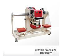 SHEHUALI Machine à Gaufrer, Presse à Chaud à Sublimation Double Position, Machine de marquage à Chaud pneumatique Automatique for imprimante de t-Shirts DIY(1010)