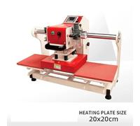 SHEHUALI Machine à Gaufrer, Presse à Chaud à Sublimation Double Position, Machine de marquage à Chaud pneumatique Automatique for imprimante de t-Shirts DIY(2020)