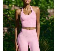 SHEIN GLOWMODE X Marika Sila FeatherFit™ Débardeur de sport à col ras-du-cou réglable à double temps, soutien léger, faible impact, yoga, usage quotidien, automne-hiver L,M,S,XL,XS,XXLUnicoloreTissu t