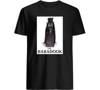 SHEIRYTOO Crayon Shine The Babadook Horror Film Poster Amelia Funny Movie Action Horror Halloween Unisex T-Shirt Men's Male Black XXL