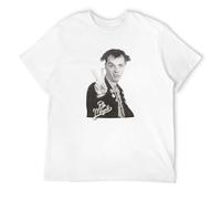 SHEIRYTOO Mens Rick from The Young Ones As The People Poet Played by Rik Mayall Tribute T-Shirt White XXL