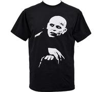 SHEIRYTOO Mens T-Shirt Nosferatu Vampire Hammer Horror Cult Goth Punk Black XL