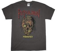 SHEIRYTOO Repulsion Horrified Death Metal Grindcore Carcass Terrorizer T-Shirt Men's Male Black XXL
