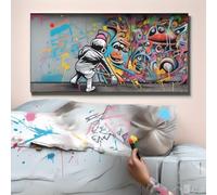 Shejyn 5D garçon Diamond Painting Graffiti Broderie Diamant Grand Format 70x40cm Bricolage Ronde Diamond Painting Adulte Enfants Cristal Débutant Art Set pour Tableau Decoration Murale Salon