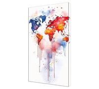 Shejyn Diamond Painting Abstrait Carte du monde DIY Full Drill Diamond Painting Enfant, Large Peinture Diamant Adulte Kit Complet, Broderie Diamant Arts Craft Kit, Décoratio D'intérieur 20x40cm J-570