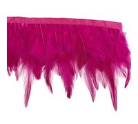 Shekyeon 1,83 m Utilisation ornementale de coq plumes Trim Robe Décoration(fuchsia)