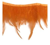Shekyeon 1,83 m Utilisation ornementale de coq plumes Trim Robe Décoration(Orange)