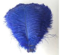 Shekyeon 30-35 cm Plumes de Plumes d'autruche pour Mariage Table Lot de 10 Bleu Marine