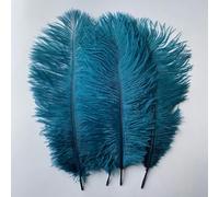Shekyeon Lot de 10 plumes d'autruche 25-30 cm pour décoration de maison - Bleu sarcelle