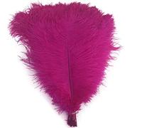 Shekyeon Lot de 10 plumes d'autruche pour centre de table de mariage Fuchsia 30-35 cm