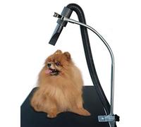 SHELANDY Table de toilettage pour Chien - Support de Tuyau pour Tuyau - Mains Libres - en Acier Inoxydable - Troisième Bras réglable avec Pince