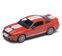 Shelby Cobra Gt 500 Rouge Bandes Blanches 1/24 Welly-Welly