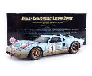 Shelby Collectibles - Shelby405 - Véhicule Miniature - Modèle À L'Échelle - Ford Gt 40 Mk Ii - Le Mans 1966 Fin De Course - Echelle 1/18