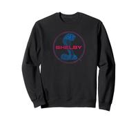 Shelby Distressed Shelby Cobra Round Logo Retro Sports Car Sweatshirt