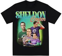 Sheldon Cooper Homage Tshirt.Mens T-Shirt T Shirt Top Funny Tee Shirt Black XL