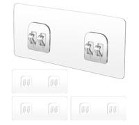 Shelf Adhesive Bathroom Brackets 4Pcs Organizer Sticky Brackets Replacement | Damage-Free Setup Bathroom Shelf Brackets Shelf Adhesive Strips For Shower Shelf For Hotel Apartment House Bedroom Tile RV