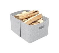 Shelf Baskets pour vêtements, Space-Saving Foldable Felt Fabric Box, Home Organizing Baskets for Toys, Multiuse Bin For Living Room, Bedroom, Bathroom, Nursery, Laundry, Nightstands, Desks