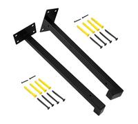 Shelf Brackets, Heavy Duty Shelf Support, 11.81x1.97x1.18 Inches Mounting Bracket with Stainless Steel Build, Hardware Set for Kitchen, Wall Brackets with Design, Home Storage for Living Room