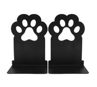 Shelf Holder - 2 Pieces Cute IRO | Modern Ends for Desk, Cat Paw Design for School and Classroom, Iron Holder for Student and Teacher, Sturdy; Perfect for Keeping Books Organized