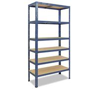 shelfplaza® 200x50x45cm Home Étagère Charge Lourde Bleu/Etagere Metallique 6 Niveaux / 145kg capacité Charge/Etagere en Metal, étagères de Rangement & Etagere Rangement Garage Acier