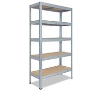 shelfplaza® 200x60x45cm Pro Étagère Charge Lourde galvanisé/Etagere Metal 5 Plateaux/capacité d' étagere métallique 200kg / Meuble Etagere Rangement Garage/etageres Rangement Atelier