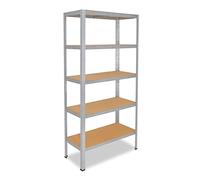 shelfplaza® 200x80x45cm Home Étagère Charge Lourde galvanisé/Etagere Metallique 5 Niveaux / 175kg capacité Charge/Etagere en Metal, étagères de Rangement & Etagere Rangement Garage Acier
