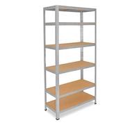 shelfplaza® 230x100x40cm Home Étagère Charge Lourde galvanisé/Etagere Metallique 6 Niveaux / 145kg capacité Charge/Etagere en Metal, étagères de Rangement & Etagere Rangement Garage Acier