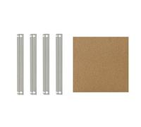 shelfplaza® 50x50 cm Home Ensemble Complet de tablettes pour étagères sans vis en galvanisé/Tablette en Fibre Haute densité (HDF) / tablettes supplémentaires pour étagères à Charge Lourde