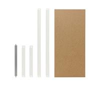 shelfplaza® 60x30 cm HOME Ensemble complet de tablettes pour étagères sans vis en blanc/tablette en fibre haute densité (HDF) / tablettes supplémentaires pour étagères à charge lourde