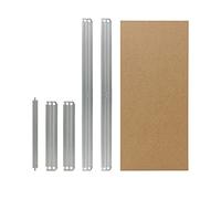shelfplaza® 70x30 cm Pro Ensemble Complet de tablettes pour étagères sans vis en galvanisé/Tablette en Fibre Haute densité (HDF) / tablettes supplémentaires pour étagères à Charge Lourde