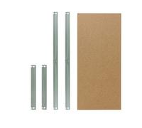 shelfplaza® 80x30 cm Home Ensemble Complet de tablettes pour étagères sans vis en Vert/Tablette en Fibre Haute densité (HDF) / tablettes supplémentaires pour étagères à Charge Lourde