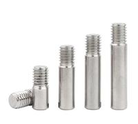 SHELIZI Acier Inoxydable 304 - Goupilles Cylindriques Filetées Externes à Fente - pour Le Positionnement des Meubles et Armoires M10 35mm