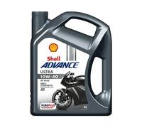 Shell 550027077 Advance 4T Ultra 10W 40 4L Huile Moteur De Moto 4 Temps