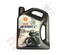 Shell 550027077 Advance 4T Ultra 10W 40 4L Huile Moteur De Moto 4 Temps