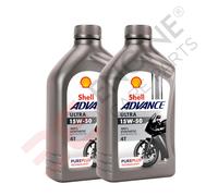 Shell Advance Ultra 4T Huile Moteur 15W-50 100% Synthétique 2 L