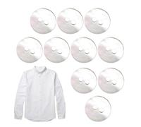 Shell Buttons Bulk - 10pcs Round Clothing Buttons | 2-holes Design River Shell Cardigan Button For Suit, Coat, Windbreaker, Sweater And Others