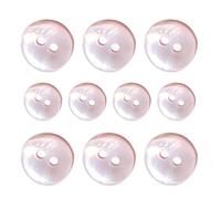 Shell Buttons Bulk - 10pcs Round Clothing Buttons | 2-holes Design River Shell Cardigan Button For Suit, Coat, Windbreaker, Sweater And Others