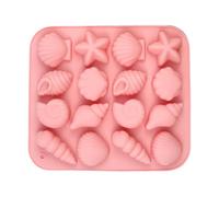 Shell Chocolate Mold - 16 Cavity Easy Release Non-Stick Baking Supplies | Silicone Craft Molds Home Bar Coffee Shop Bakery Picnic Chocolate Jelly Cookie Mini Dessert