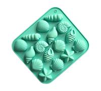 Shell Chocolate Mold - 16 Cavity Easy Release Non-Stick Baking Supplies | Silicone Craft Molds Home Bar Coffee Shop Bakery Picnic Chocolate Jelly Cookie Mini Dessert