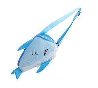 Shell Collecting Bag - Shark Design Foldable Mesh Storage Net | Lightweight Sand Rock Toy Holder Breathable Carry Bag for Beach, Travel, Summer, Outdoor Collecting, Kids or Family