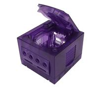 Shell de Remplacement pour la Console de Jeu NGC GC, Boîtier de Coquille de Logement pour DOL 001, Console DOL101, Ne Supporte Que des Disques de Taille Standard (Noir Transparent) (Blanc