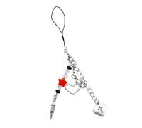 Shell Fish Tail/Bass/Heart Needle Keychain Colorful Beded Phone Charm Bag Pendre Pendre Pour Les Femmes Et Les Filles Fashion Mobile Accessoire