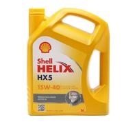 SHELL Helix HX5 15W-40 L'Huile De Moteur Api Sn, Api Cf , Acea A3/B3, 5 Litre