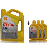 Shell Helix HX6 10W40, 1X5 +3X1 Litres D'Huile Moteur, MB 229.3, VW 505 00