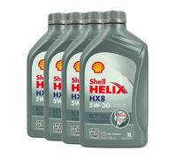 SHELL Helix HX8 5W-30 Ect Huile MB 229.51, VW 507 00, MB 229.31, 4x1 Litre