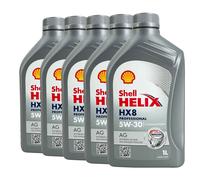 SHELL Helix HX8 Professional Ag 5W-30 Huile Ilsac GF-6A, Api Sp, 5x1 Litre